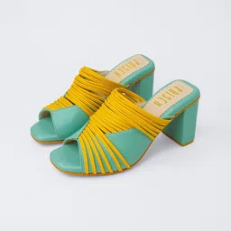 House of Prisca Embellished Block Sandals with Tassels-picture-11