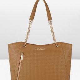 FLYING BERRY Textured PU Structured Satchel-image-47