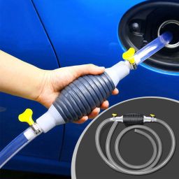 Liquid/Fuel Transfer Pump Sucker Siphon with 2 Meter Durable PVC Hose Pipe Combo-7