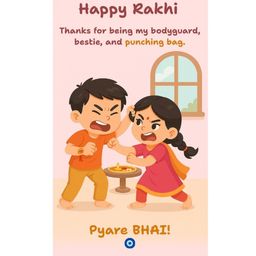 Anouk Set Of 6 Rakhi With Greeting Card & Roli Chawal image 3