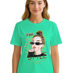 Raregems Printed Round Neck Pure Cotton T-shirt-image-91