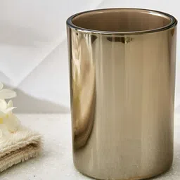 Home Centre Gold-Toned Metallic Glass Toothbrush Holder-image-88