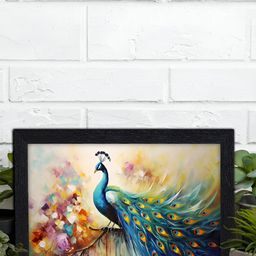 Aura Green & Yellow Birds Wooden Wall Art-image-65