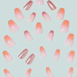 The Pink Truck Set Of 24 Reusable Artificial Nails - Peach Goddess-21