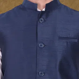 SKAVIJ Men Mandarin Collar Nehru Jacket image 2