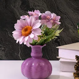 TAYHAA Pink 2 Pieces Gerbera Artificial Flower-19