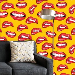 ArtzFolio Printed UV-Resistant Anti-Bacterial Lips Peel & Stick Wallpaper-image-63