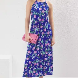 Trendyol Women Floral Print A-Line Midi Dress-picture-13