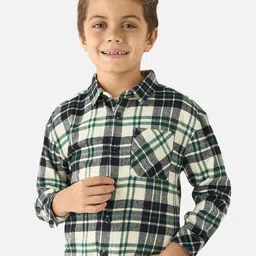 Juniors by Babyshop Boys Tartan Checks Opaque Checked Casual Shirt-image-41