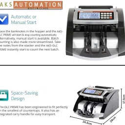 NextGen AKS OLC PRIME Semi Value Cash Counter with Fake Note Detection Note Counting Machine image 5