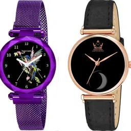 analogue wrist watches for men watches gift | gift for men | latest watches Analog Watch - For Men Magnet Indian Bird Purple Piyush & ROIEX Women Black Piyush-image-83