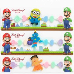 Kids Tiny Toons Treasures Spinner Rakhi Assorted Rakhi Set-image-13