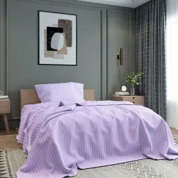 280 TC Microfiber Single Striped Flat Bedsheet-13
