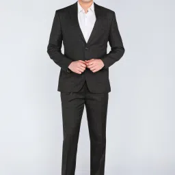 Men 2SB 2PC NOTCH STND. PLATINUM - SUPER SLM Checkered Suit-image-5