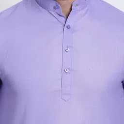 Anug by SOJANYA Men Lavender Kurta image 2