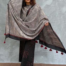 Chidiyaa Ethnic Motifs Printed Block Print Dupatta image 3