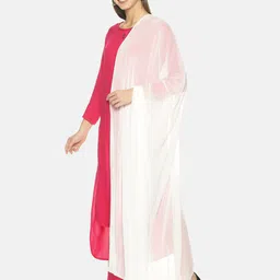TWIN BIRDS Set Of 2 Solid Dupatta image 2