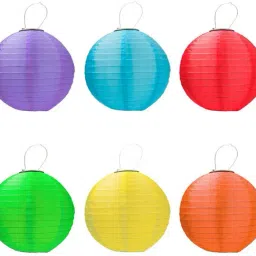 Multicolor Paper Hanging Lantern-6