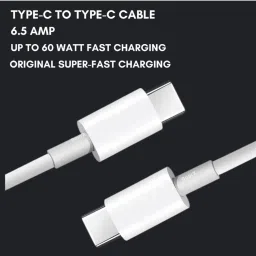 RoarX Type C 6 A 1 m TPE c to c cable Fast Charging for Samsung M34 5G A54 A23 S23 F34 S22 F54 A14 F14 F23 Original type c to c cable image 2
