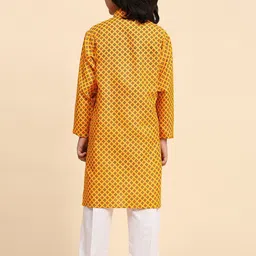 Pro-Ethic STYLE DEVELOPER Boys Ethnic Motifs Printed Kurta With Pyjamas image 5