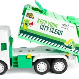 Friction Powered Realistic Garbage Truck Toy-13