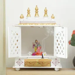 india home wood Gold Sheesham Wood With Door Handicraft Pooja Mandir-picture-11