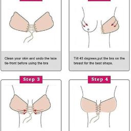 Silicone Adhesive Stick on Strapless Backless Bra 019 Nursing Breast Pad-image-65