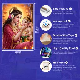 parvati ganesha poster Photographic Paper-image-84