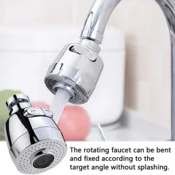 dhrusimi 360° Rotatable Water Saving Faucet,2 Modes Adjustable Faucet Sprayer Head Faucet Nozzle image 4