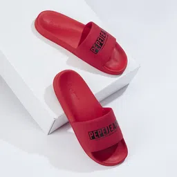 Pepe Jeans Men Brand Logo Printed Anti-Skid Beach Slides-10