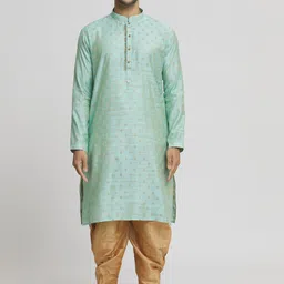 Arihant Rai Sinha Floral Printed Pure Silk Straight Kurta with Dhoti Pant-image-97