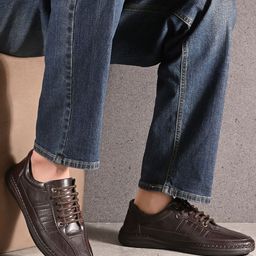 HERE&NOW Men Synthetic Leather Derbys Formal Shoes-picture-25