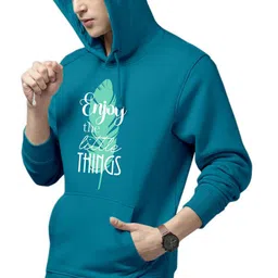 HAMBERG Men Typography Printed Hooded Sweatshirt-picture-26
