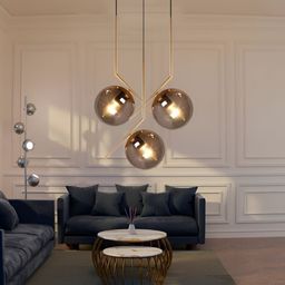 KINIS Modern and Unique Style Gold-Toned Quirky Ceiling Lamp-33