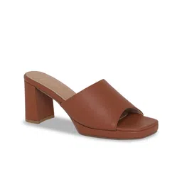 CAMLEE COMFORT Open Toe PU Party Block Sandals-18