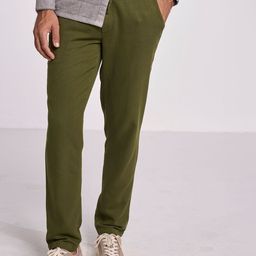 Terra Luna Men Cotton Tailored Slim Fit Trousers-image-47