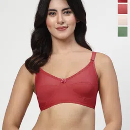 LILYWomen Pack Of 4 Seamed Non Padded Everyday Bra-39