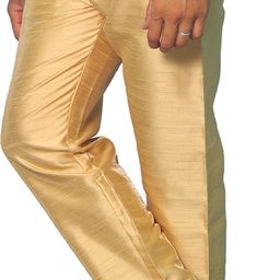 House of Aqss Men Regular Dupion Silk Kurta with Trousers image 3