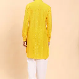 Pro-Ethic STYLE DEVELOPER Men Regular Sequinned Kurta with Pyjamas image 2