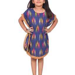 Megha Overseas Geometric Print Cotton Kaftan Crop Top-picture-35