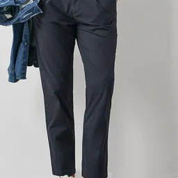 Red Flame Men Solid Relaxed Tapered Fit Travel Pant-image-89