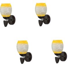 1ST TIME Yellow & White Solid Glass Traditional Cylinder Wall Lamps Wall Lamps-picture-30