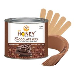 DR HONEY 100% Natural Precision Dark Chocolate Hot Wax With Strips & Sticks -600.46g-image-23