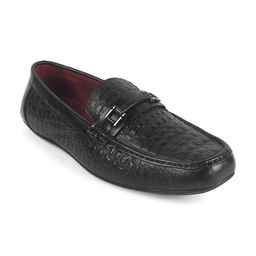 Tresmode Men Leather Formal Loafers-image-36