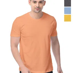COLOR CAPITAL Unisex Solid Round Neck Cotton T-Shirts-image-35