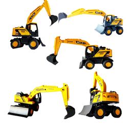 PLUSPOINT Kids Excavator Bulldozer Friction Powered Construction Truck Vehicle-56