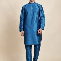 SKAVIJ Men Regular Kurta with Churidar-image-63