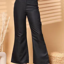 plusS Women Solid Loose Fit Trousers-image-86