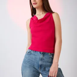 Globus Cowl Neck Sleeveless Tank Top-picture-43