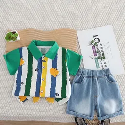 StyleCast x Revolte Boys Striped T-shirt with Shorts-image-99